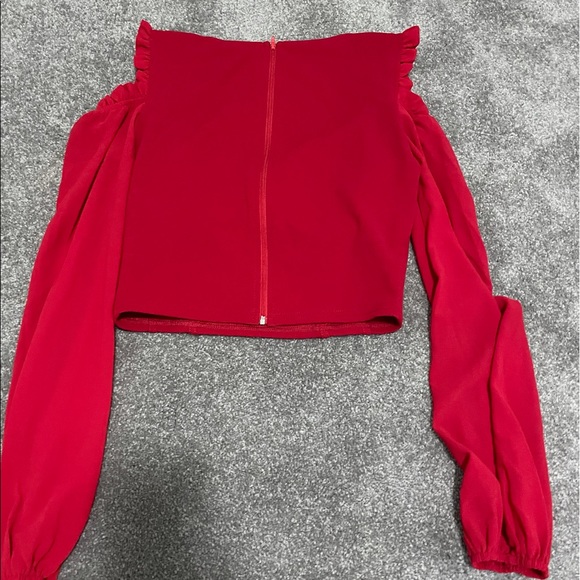 Fashion Nova Red blouse  ❤️ - Picture 5 of 6